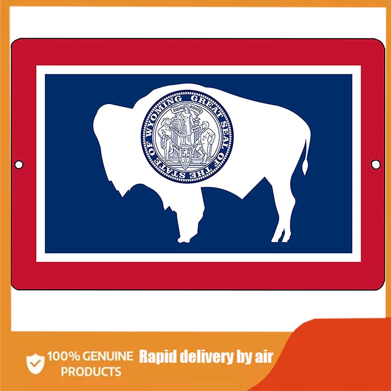 Rogue River Tactical Wyoming State Flag Metal Tin Sign Wall Decor Man Cave Bar room decoration men outdoor decor vintage
Rogue River Tactical Wyoming State Flag Metal Tin Sign Wall Decor Man Cave Bar room decoration men outdoor decor vintage