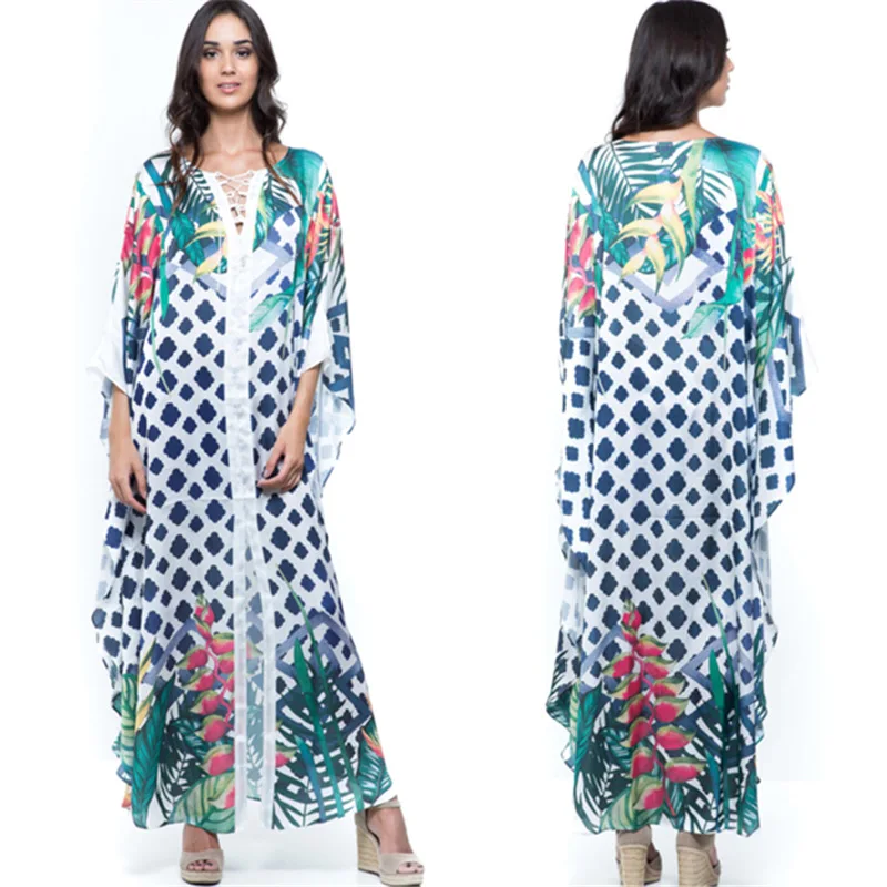 European and American Polyester Positioning Printing Beach Cover-up Vacation Robe Sun Protection Shirt Sexy Deep V Bikini Blouse
European and American Polyester Positioning Printing Beach Cover-up Vacation Robe Sun Protection Shirt Sexy Deep V Bikini Blouse