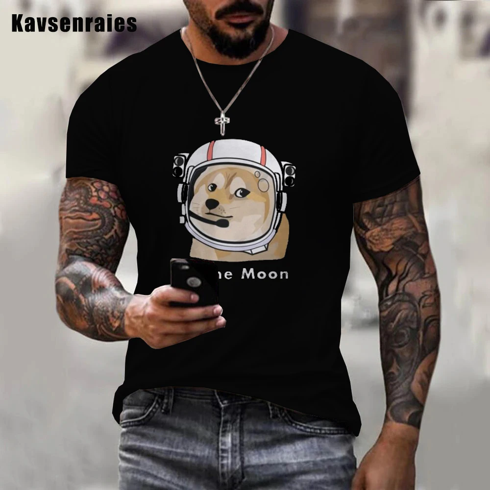 High Quality Doge To The Moon Print T Shirt Dogecoin For Men Fashion Tees Streetwear Harajuku Oversized T-Shirt
High Quality Doge To The Moon Print T Shirt Dogecoin For Men Fashion Tees Streetwear Harajuku Oversized T-Shirt