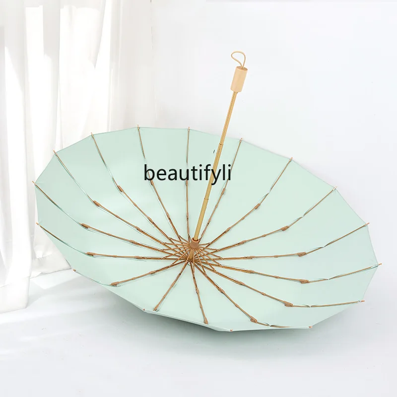 Retro Sun Umbrella Rain and Rain Dual-Use Women's Strong Wind-Resistant Umbrella Sun Protection UV Protection Umbrella
Retro Sun Umbrella Rain and Rain Dual-Use Women's Strong Wind-Resistant Umbrella Sun Protection UV Protection Umbrella
