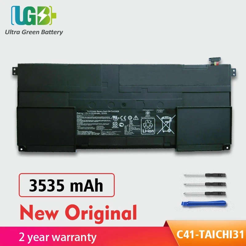 UGB New Original C41-TAICHI31 TAIPR93 Battery For Asus TAICHI 31-DH51 NS51T CX020H CX010H CX002P CX009H 0B200-00330000
UGB New Original C41-TAICHI31 TAIPR93 Battery For Asus TAICHI 31-DH51 NS51T CX020H CX010H CX002P CX009H 0B200-00330000