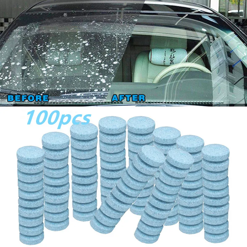 50/100Pcs Car Solid Cleaner Effervescent Tablets Spray Cleaner Car Window Windshield Glass Cleaning Oil Pollution Accessories
50/100Pcs Car Solid Cleaner Effervescent Tablets Spray Cleaner Car Window Windshield Glass Cleaning Oil Pollution Accessories