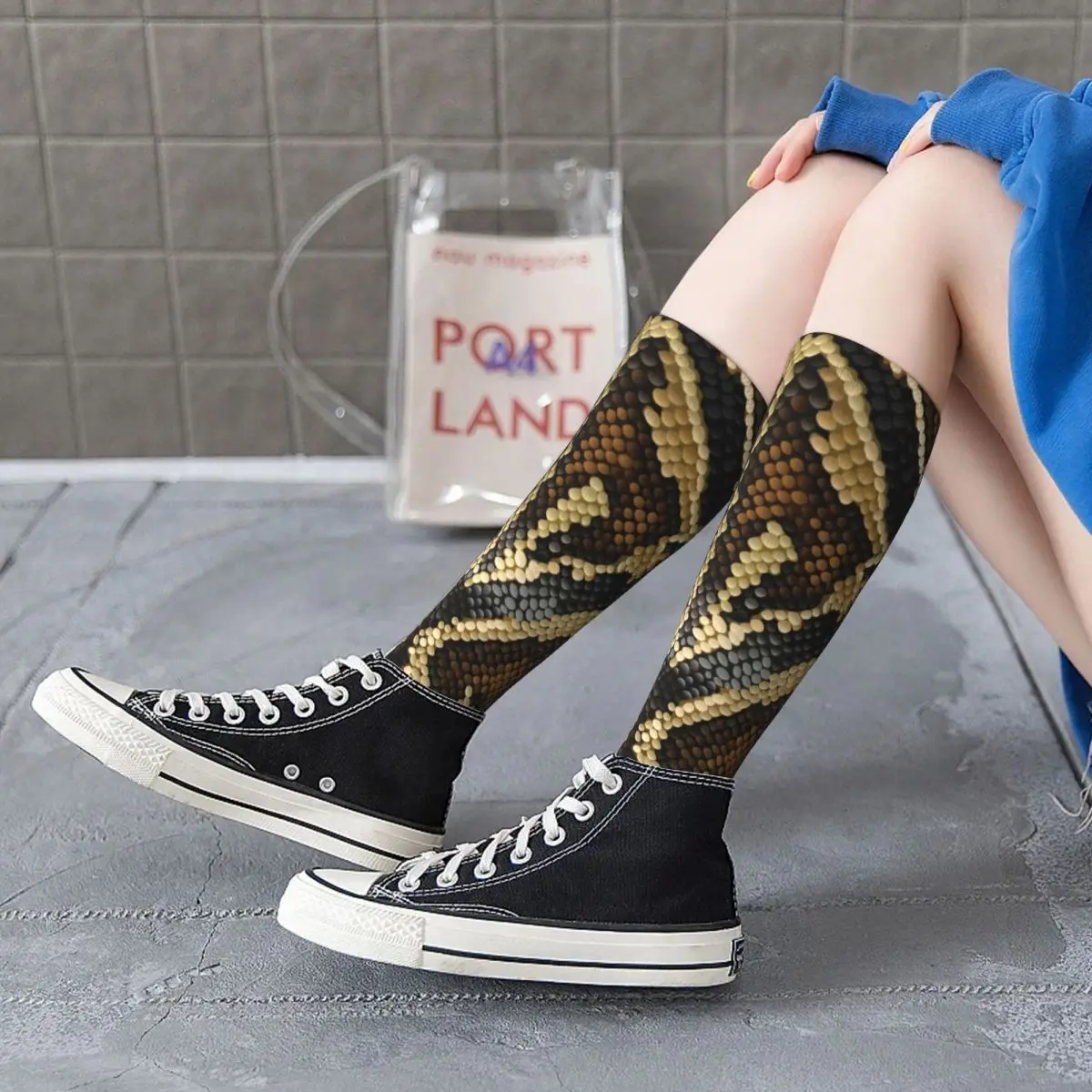 Snake Snakeskin Socks Python Skin Print Soft Urban Mid Stockings Large Chemical Fiber Teenage Cycling Socks
Snake Snakeskin Socks Python Skin Print Soft Urban Mid Stockings Large Chemical Fiber Teenage Cycling Socks