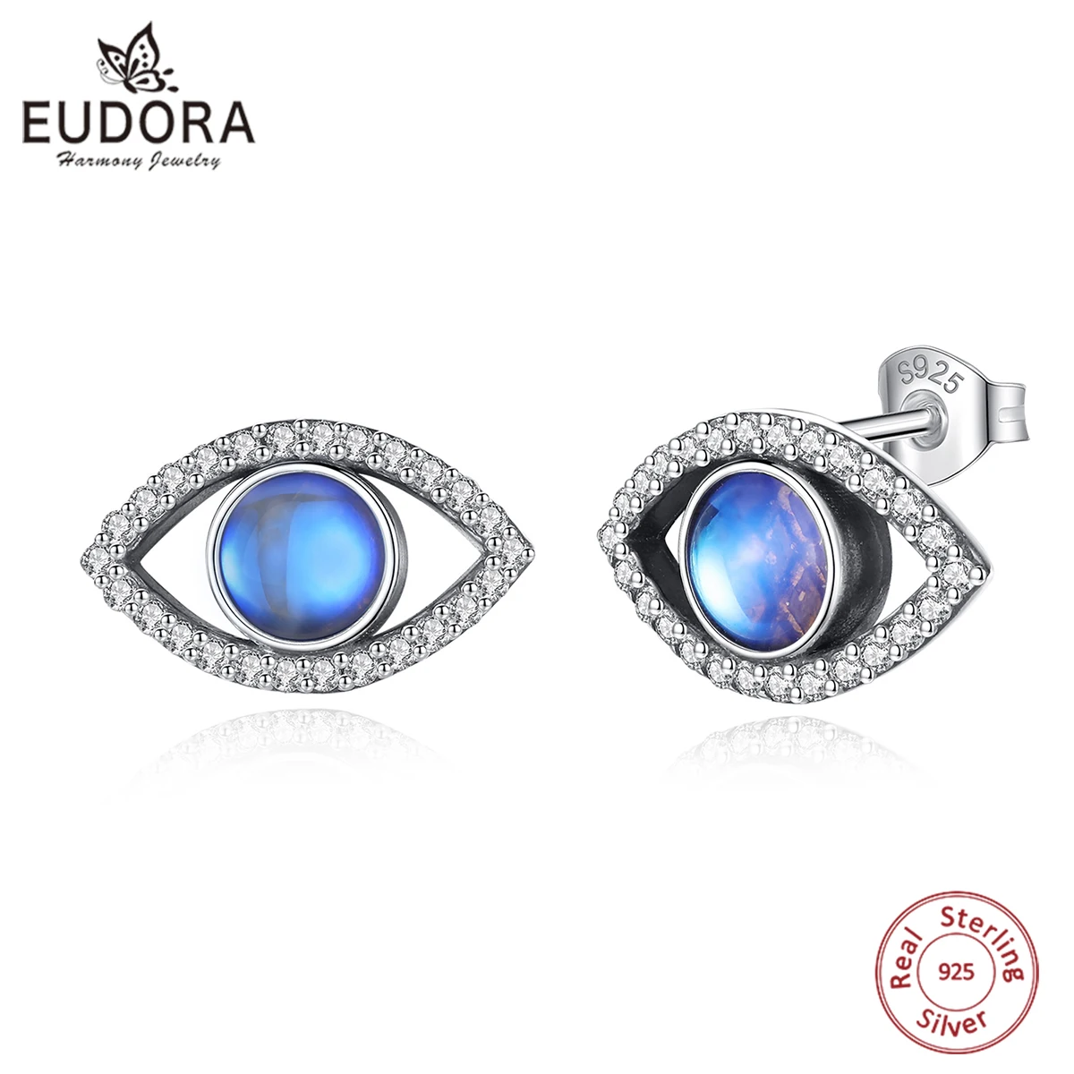Eudora Real 925 Sterling Silver moonstone Evil Eye Stud Earrings for Women Fashion Fine Bihemian Demon Eyes Jewelry Gift 2022
Eudora Real 925 Sterling Silver moonstone Evil Eye Stud Earrings for Women Fashion Fine Bihemian Demon Eyes Jewelry Gift 2022