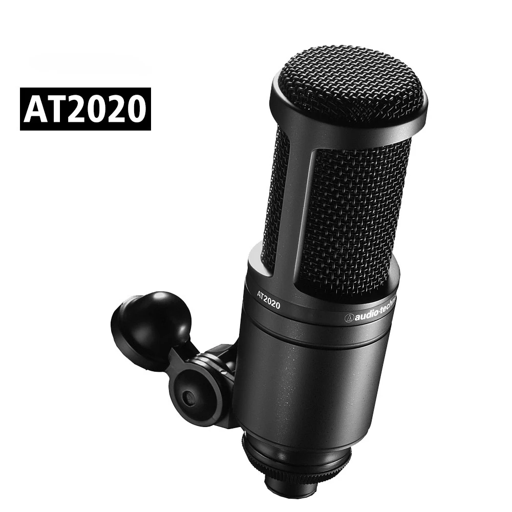 

Audio-Technica AT2020 Cardioid Condenser Microphone For Project/Home Studio Applications,Condenser Large Diaphragm Microphone