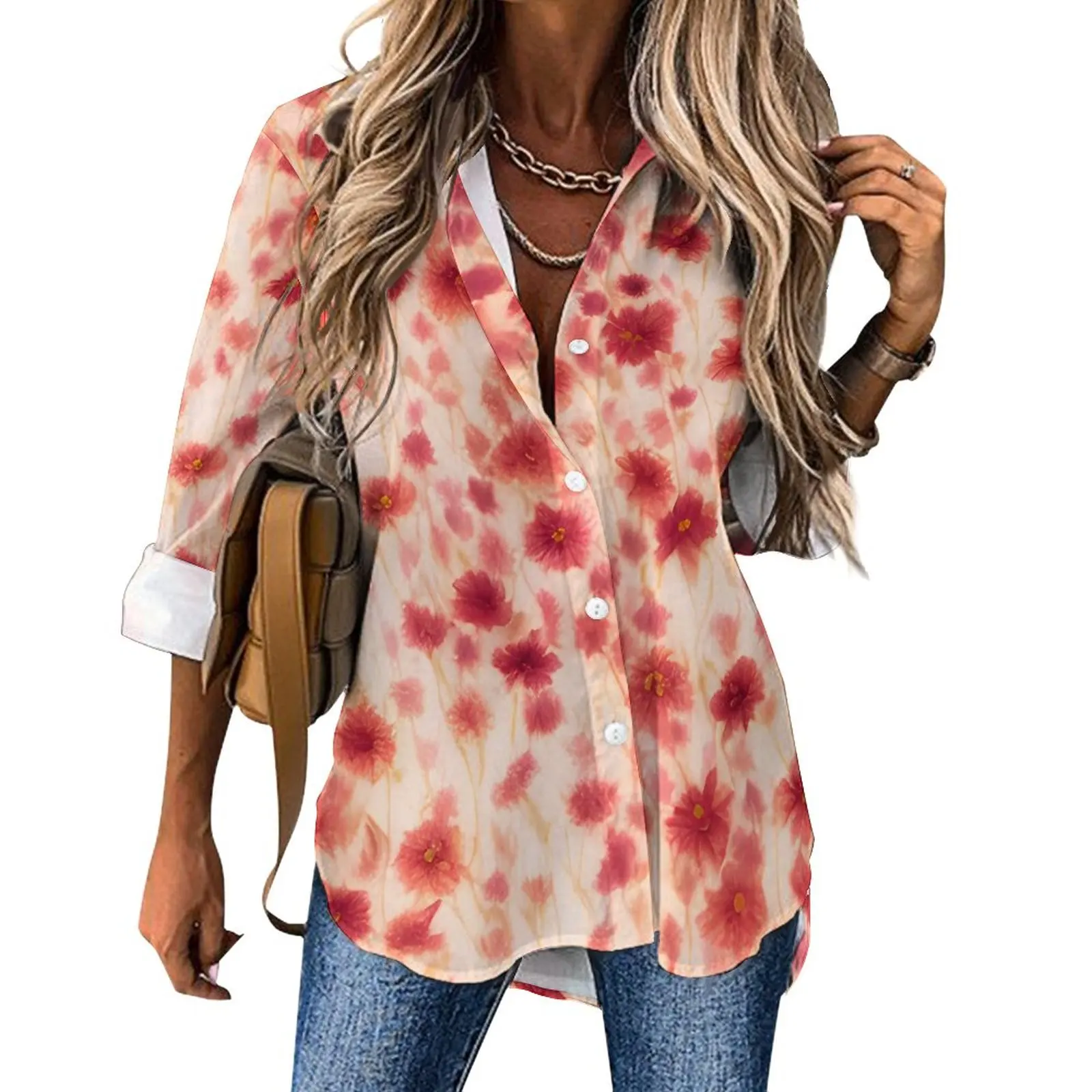 Red Floral Print Casual Blouse Long Sleeve Abstract Flowers Office Work Blouses Women Streetwear Oversize Shirt Design Tops Gift
Red Floral Print Casual Blouse Long Sleeve Abstract Flowers Office Work Blouses Women Streetwear Oversize Shirt Design Tops Gift