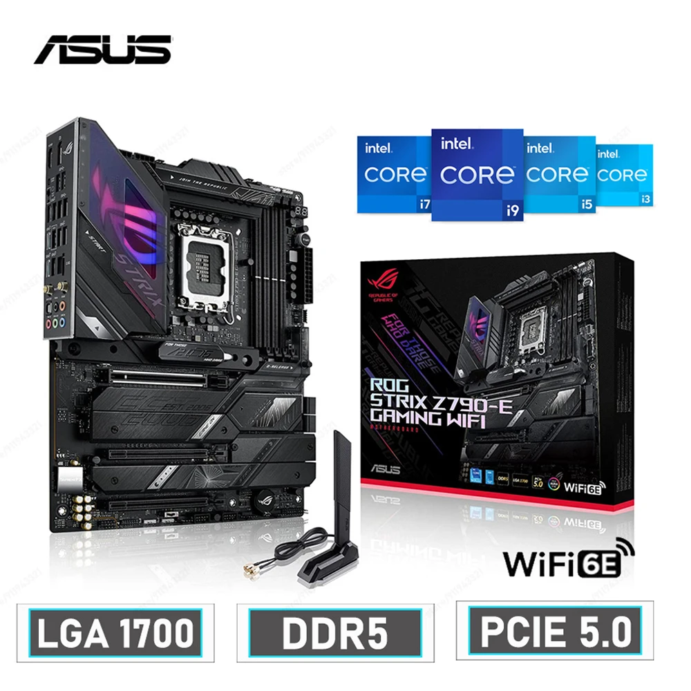 ASUS ROG STRIX Z790-E GAMING WIFI D5 Motherboard Desktop Intel Z790 Mainboard Gaming DDR5 128GB Intel 12th 13th Gen placa mae 
ASUS ROG STRIX Z790-E GAMING WIFI D5 Motherboard Desktop Intel Z790 Mainboard Gaming DDR5 128GB Intel 12th 13th Gen placa mae