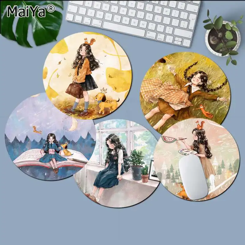 MaiYa Cartoon Girl 20x20cm Round Office Computer Desk Mat Table Keyboard Big Mouse Pad Laptop Cushion Non-slip Desktop Mat
MaiYa Cartoon Girl 20x20cm Round Office Computer Desk Mat Table Keyboard Big Mouse Pad Laptop Cushion Non-slip Desktop Mat