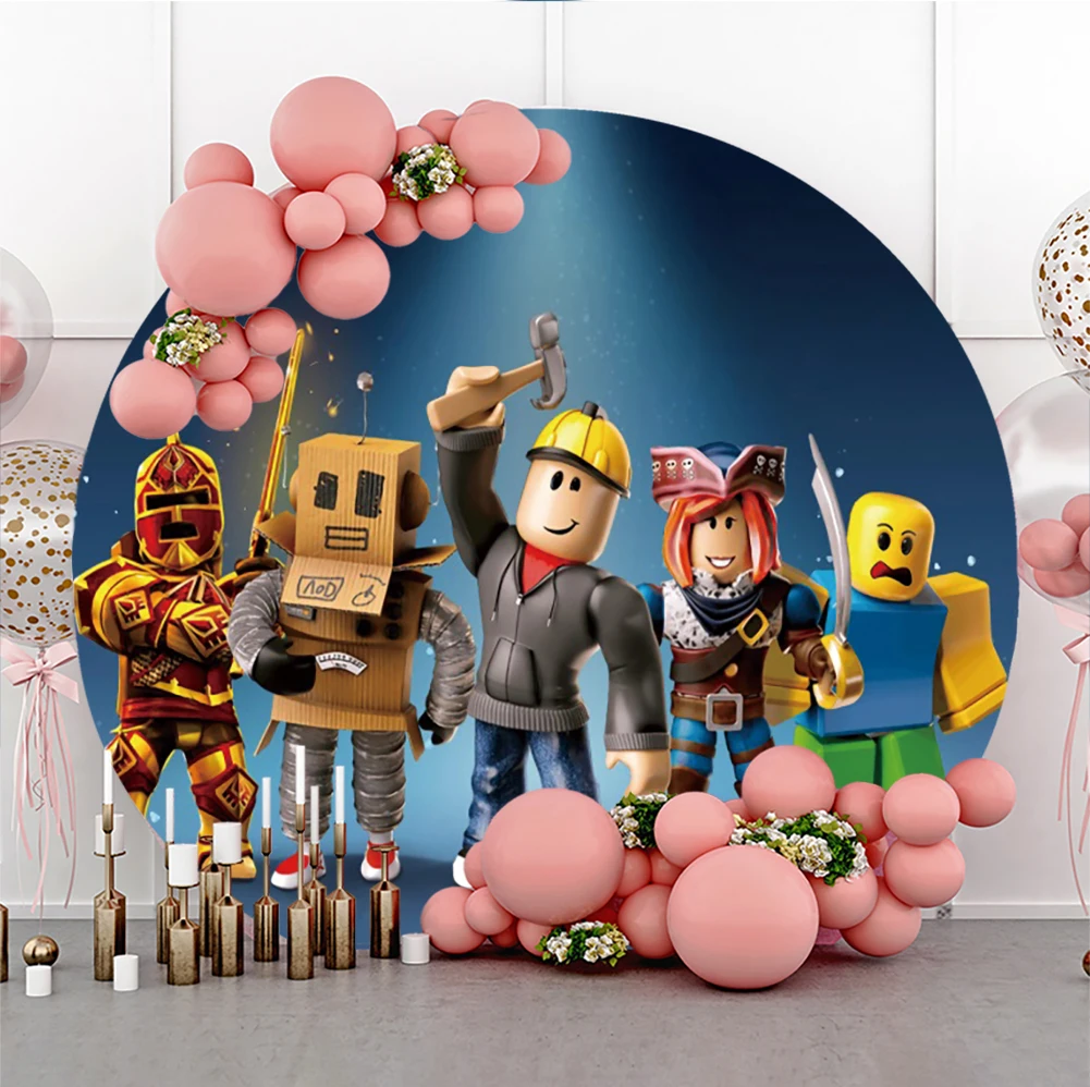 Cartoon Theme Robots Game Party Backdrop Round Cake Table Banner Decor Kids Birthday Photography Background Customize
Cartoon Theme Robots Game Party Backdrop Round Cake Table Banner Decor Kids Birthday Photography Background Customize