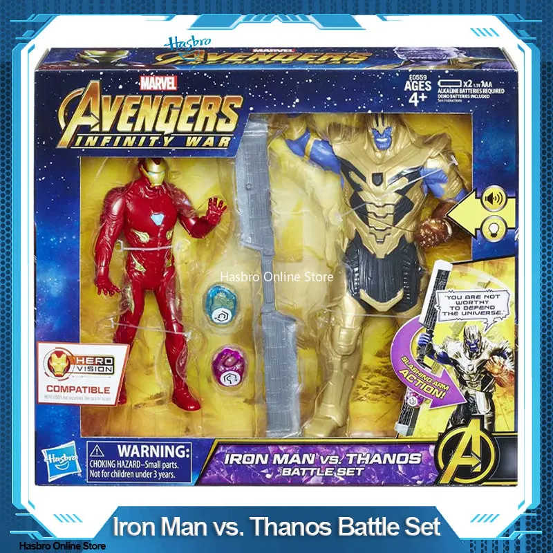 

Hasbro Marvel Avengers: Infinity War Iron Man vs. Thanos Battle Set for Kids Birthday Gift E0559