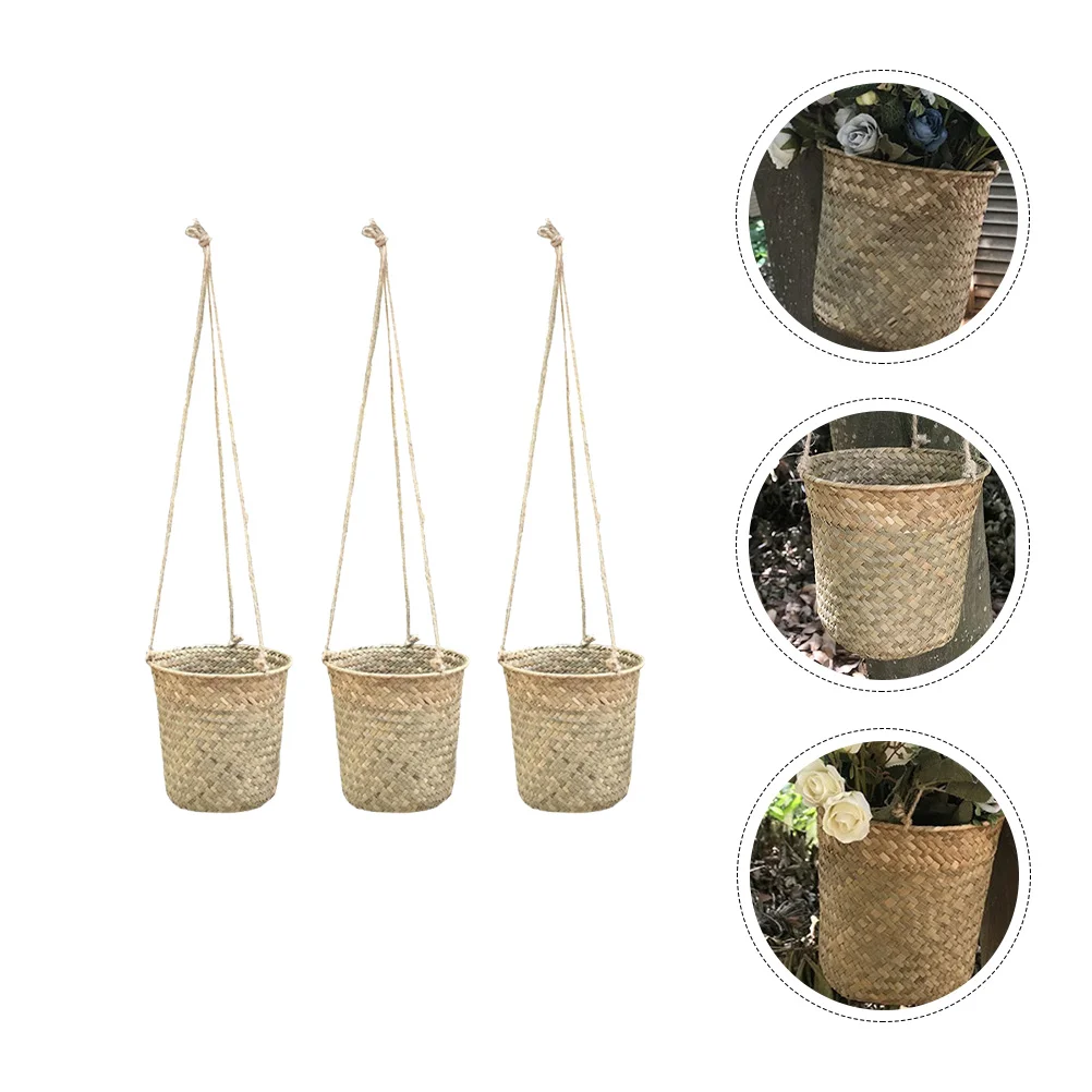Basket Hanging Woven Flower Floral Small Baskets Arrangement Container Storage Planterherb Plants Handwoven Seaweed String Wall
Basket Hanging Woven Flower Floral Small Baskets Arrangement Container Storage Planterherb Plants Handwoven Seaweed String Wall