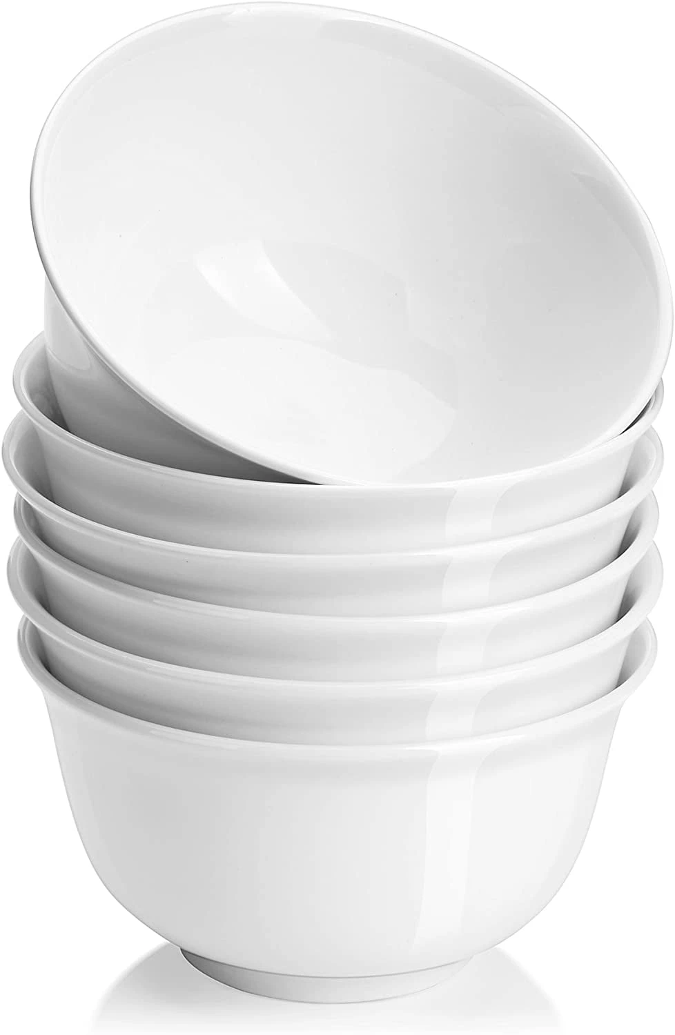 Deep Soup Bowls - 30 oz Large Cereal Bowls for Pho Ramen, Individual Salad Pasta, Classic Round Shape With flared Edge, Dishwash
Deep Soup Bowls - 30 oz Large Cereal Bowls for Pho Ramen, Individual Salad Pasta, Classic Round Shape With flared Edge, Dishwash