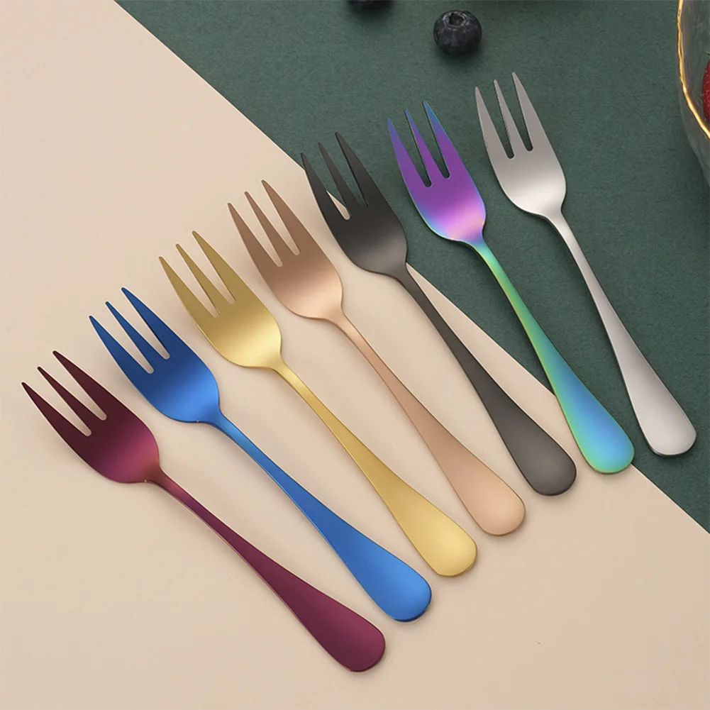 8PCS Stainless Steel Dinner Fork Korean Rainbow Fork For Fruit Salad Desserts Ice Cream Cake Fork HotelParty Supplies Dinnerware
8PCS Stainless Steel Dinner Fork Korean Rainbow Fork For Fruit Salad Desserts Ice Cream Cake Fork HotelParty Supplies Dinnerware