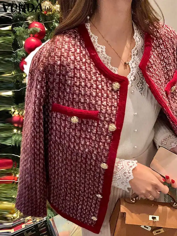 Elegant Blazer 2022 VONDA Fashion Women Coat Vintage Long Sleeve Solid Color Female Party Blazer Femininas Outerwear Oversized
Elegant Blazer 2022 VONDA Fashion Women Coat Vintage Long Sleeve Solid Color Female Party Blazer Femininas Outerwear Oversized
