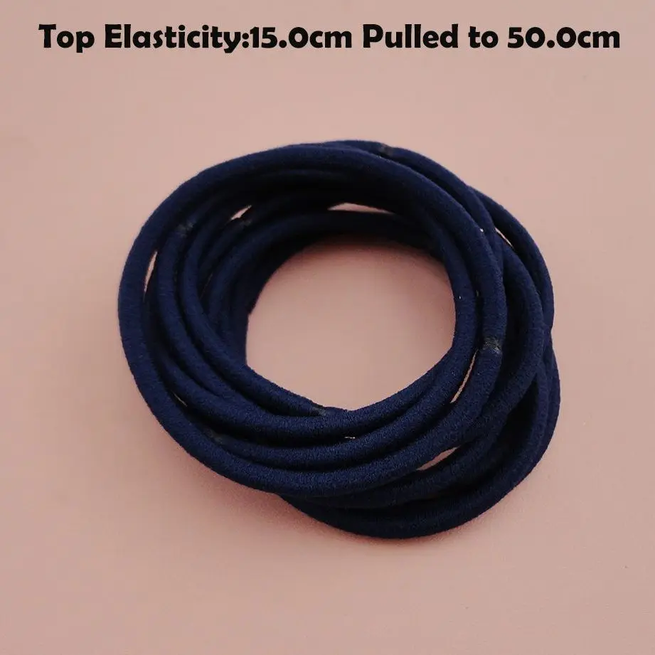 50PCS 3mm Top Elasticity Navy Seamless Elastic Ponytail Holders Hair Bands,dark blue Elastic Hair Ties,circle length 15.0cm
50PCS 3mm Top Elasticity Navy Seamless Elastic Ponytail Holders Hair Bands,dark blue Elastic Hair Ties,circle length 15.0cm