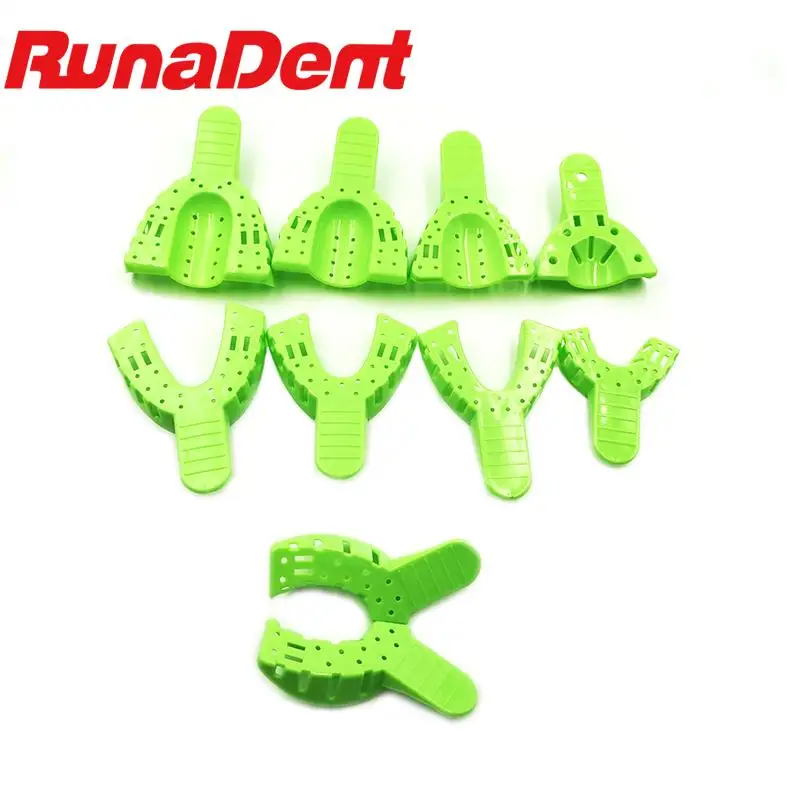 10 pieces High temperature sterilization resistant green impression material dental trays Dental material plastic dental trays
10 pieces High temperature sterilization resistant green impression material dental trays Dental material plastic dental trays