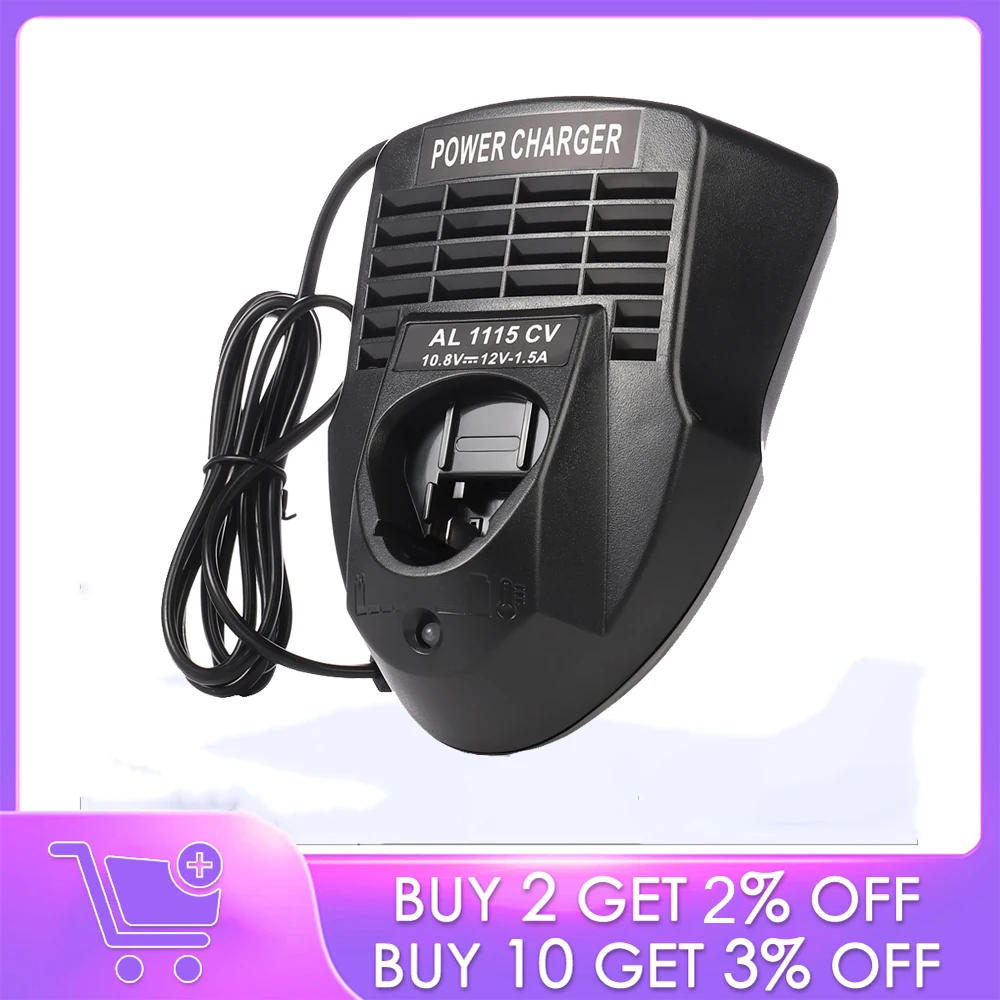 Зарядное устройство 1115CV для Bosch 10,8 В/12 В BAT411 BAT412A, литий-ионная аккумуляторная электрическая дрель для 2 607 336 013
Зарядное устройство 1115CV для Bosch 10,8 В/12 В BAT411 BAT412A, литий-ионная аккумуляторная электрическая дрель для 2 607 336 013