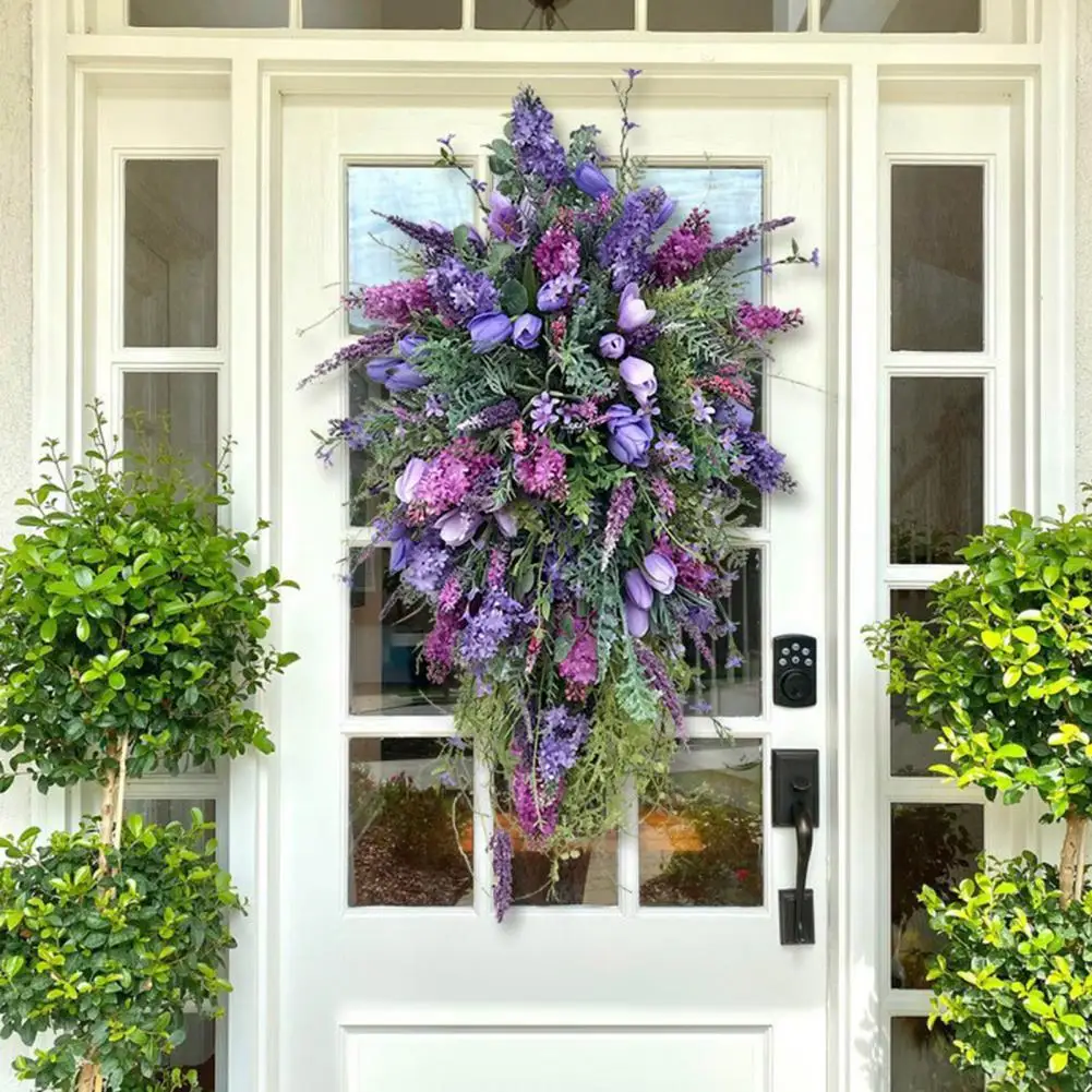 Eye-catching Door Wreath Decorative Lightweight Purple Tulip Lilac Garland Home Decor
Eye-catching Door Wreath Decorative Lightweight Purple Tulip Lilac Garland Home Decor