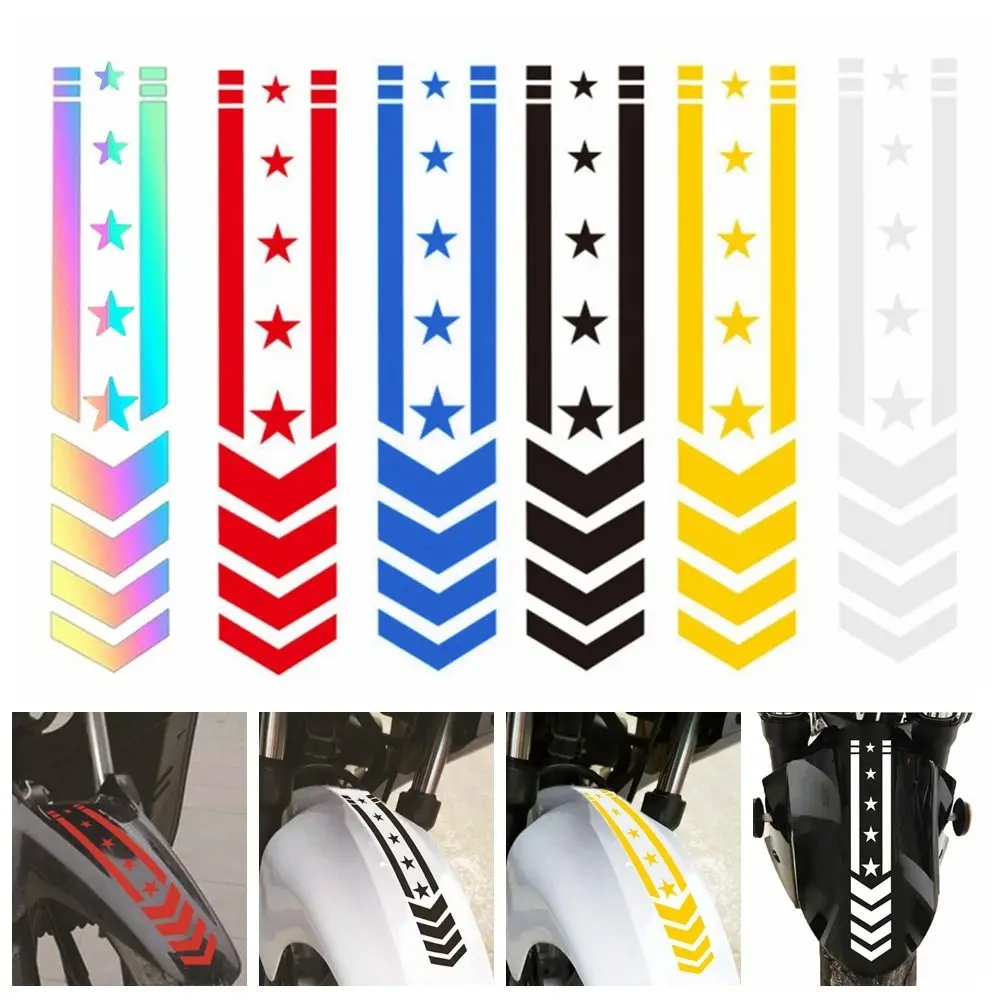 

Safety Driving Refit Accessories Motorcycle Reflective Stickers Car Motorbike Scooter Star Arrow Stripes Fender Decals
