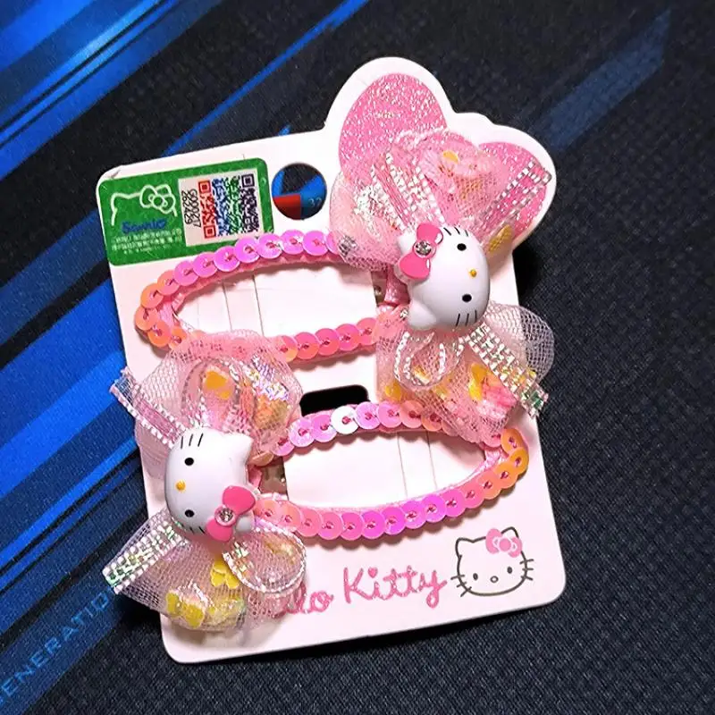Kawaii Cute Sanrio Hellokitty Hair Clip Pair Clip Edge Clip Children's Hair Accessories Lovable Exquisite Gift Toys For Girls
Kawaii Cute Sanrio Hellokitty Hair Clip Pair Clip Edge Clip Children's Hair Accessories Lovable Exquisite Gift Toys For Girls