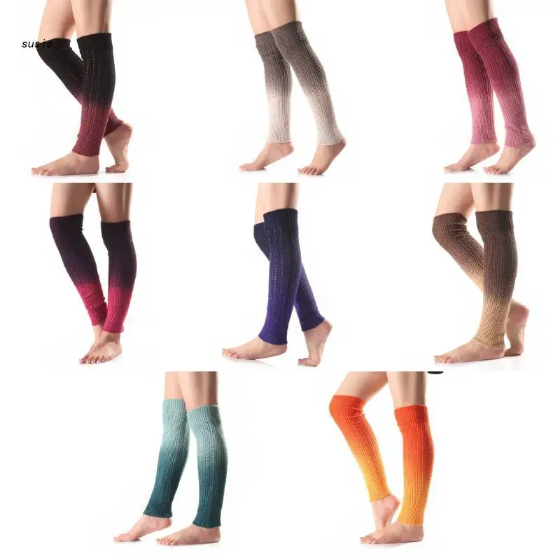 X7YA Womens Girls Winter Gradient Color Cable Knitted Long Leg Warmers Footless Socks
X7YA Womens Girls Winter Gradient Color Cable Knitted Long Leg Warmers Footless Socks
