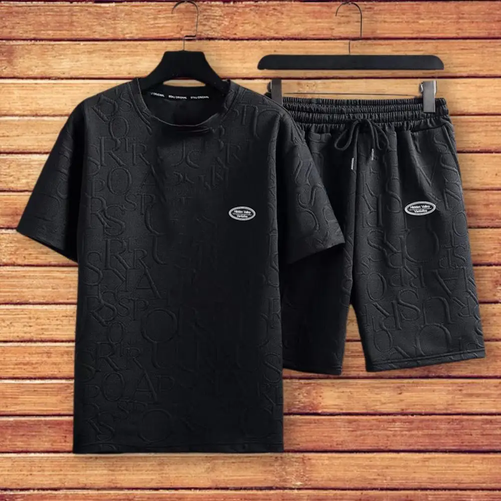 2 Pcs/Set Good Round Neck Short Sleeve Summer Tracksuit Summer T-shirt Trousers Set Casual Stretchy Waist
2 Pcs/Set Good Round Neck Short Sleeve Summer Tracksuit Summer T-shirt Trousers Set Casual Stretchy Waist