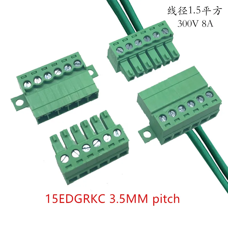 15EDGRKC 2/3/4/5/6/7/8/9/10/11/12/13/14/15/16 Pin Screw Terminal Block Connector 3.5MM Pitch PLUG + SOCKET 2EDG 2P 3P 4P 5P 6P 8
15EDGRKC 2/3/4/5/6/7/8/9/10/11/12/13/14/15/16 Pin Screw Terminal Block Connector 3.5MM Pitch PLUG + SOCKET 2EDG 2P 3P 4P 5P 6P 8
