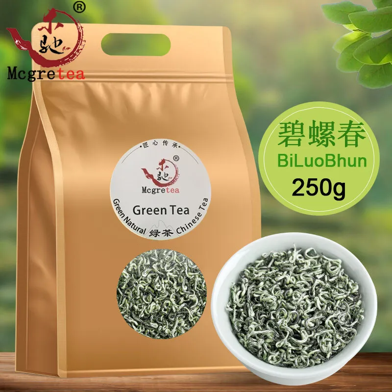 

Новинка 2022 года, зеленый чай предварительного приготовления 250 г, чай Biluochun со вкусом Лучжоу, зеленый чай с облаком, консервированный оздорав...