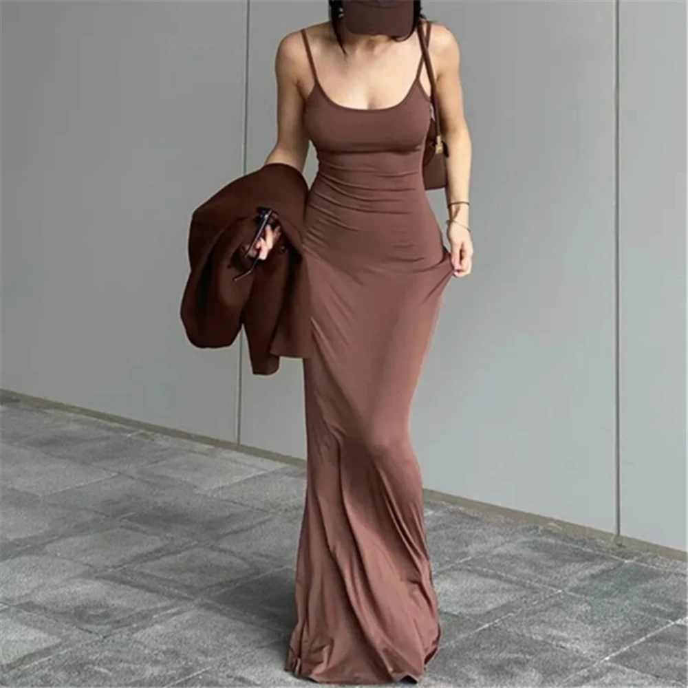 Design Sense Fish Tail Dress Long Skirt Summer Women's Clothing Comfort Versatile Light Ripe Wind Sexy Solid Color Slip Dress
Design Sense Fish Tail Dress Long Skirt Summer Women's Clothing Comfort Versatile Light Ripe Wind Sexy Solid Color Slip Dress