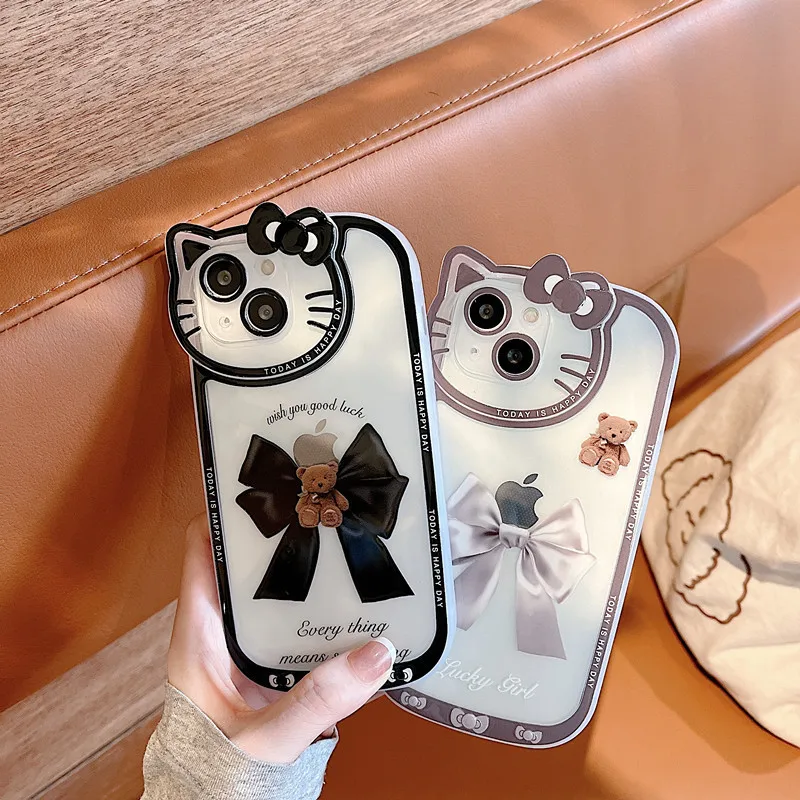 Hello Kitty Head for Iphone13promax Phone Case Bear Bow Hello Kitty Apple 12 Protective Case for Women
Hello Kitty Head for Iphone13promax Phone Case Bear Bow Hello Kitty Apple 12 Protective Case for Women