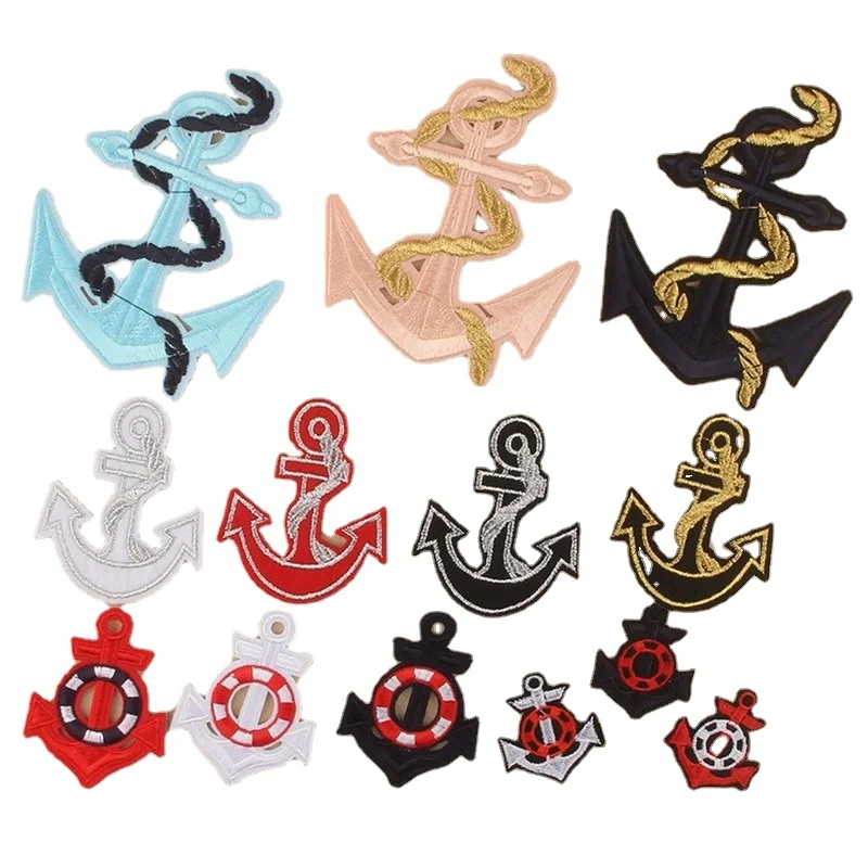 50pcs/lot Vintage Embroidery Patch Sailing Gold Anchor Clothing Decoration Sewing Accessories Diy Iron Heat Transfer Applique
50pcs/lot Vintage Embroidery Patch Sailing Gold Anchor Clothing Decoration Sewing Accessories Diy Iron Heat Transfer Applique
