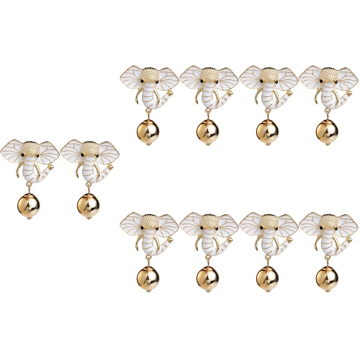 5 Pairs Ear Studs Elephant Earrings Women Ear Jewelries Creative Earrings Decoration
5 Pairs Ear Studs Elephant Earrings Women Ear Jewelries Creative Earrings Decoration
