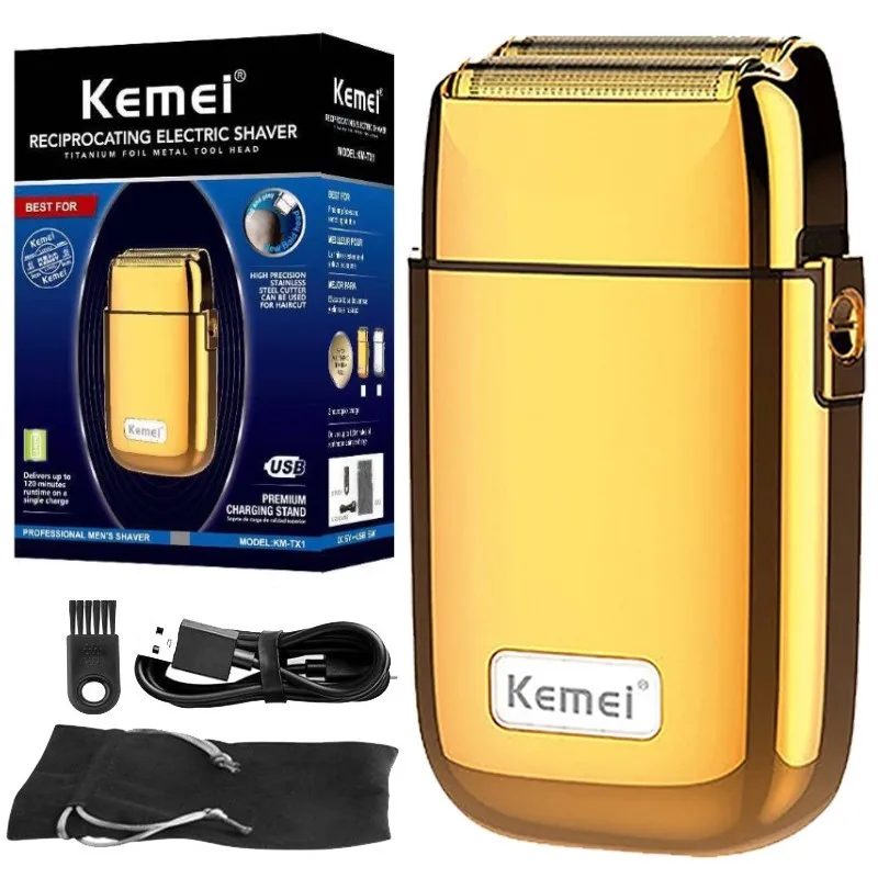Kemei KM-TX1 All-metal Electric Shaver Mens Razor Rechargeable Beard Shaver Floating Hair Trimmer Face Care
Kemei KM-TX1 All-metal Electric Shaver Mens Razor Rechargeable Beard Shaver Floating Hair Trimmer Face Care