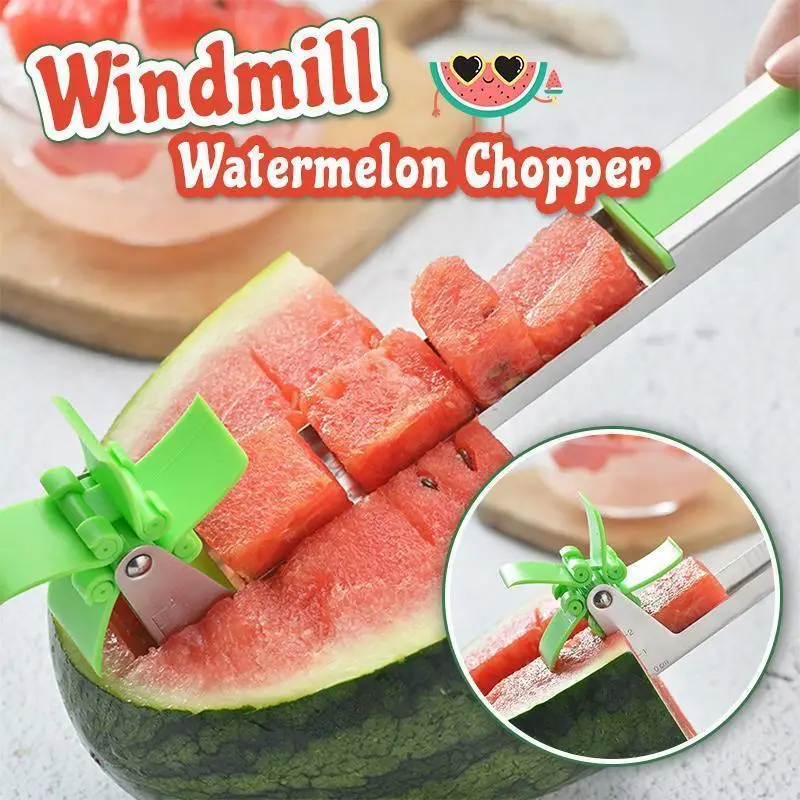 2022 New Windmill Watermelon Chopper Fruit Watermelon Cubes Slicer Cutter Tongs Stainless Steel Originality Kitchen Tools
2022 New Windmill Watermelon Chopper Fruit Watermelon Cubes Slicer Cutter Tongs Stainless Steel Originality Kitchen Tools