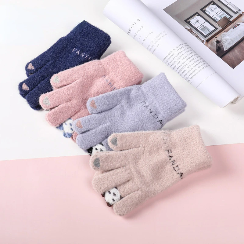 Women's Mittens Knitted Touch Screen Gloves Female Warm Plus Velvet Cute Korean Winter Outdoor Riding Wool Gloves
Women's Mittens Knitted Touch Screen Gloves Female Warm Plus Velvet Cute Korean Winter Outdoor Riding Wool Gloves