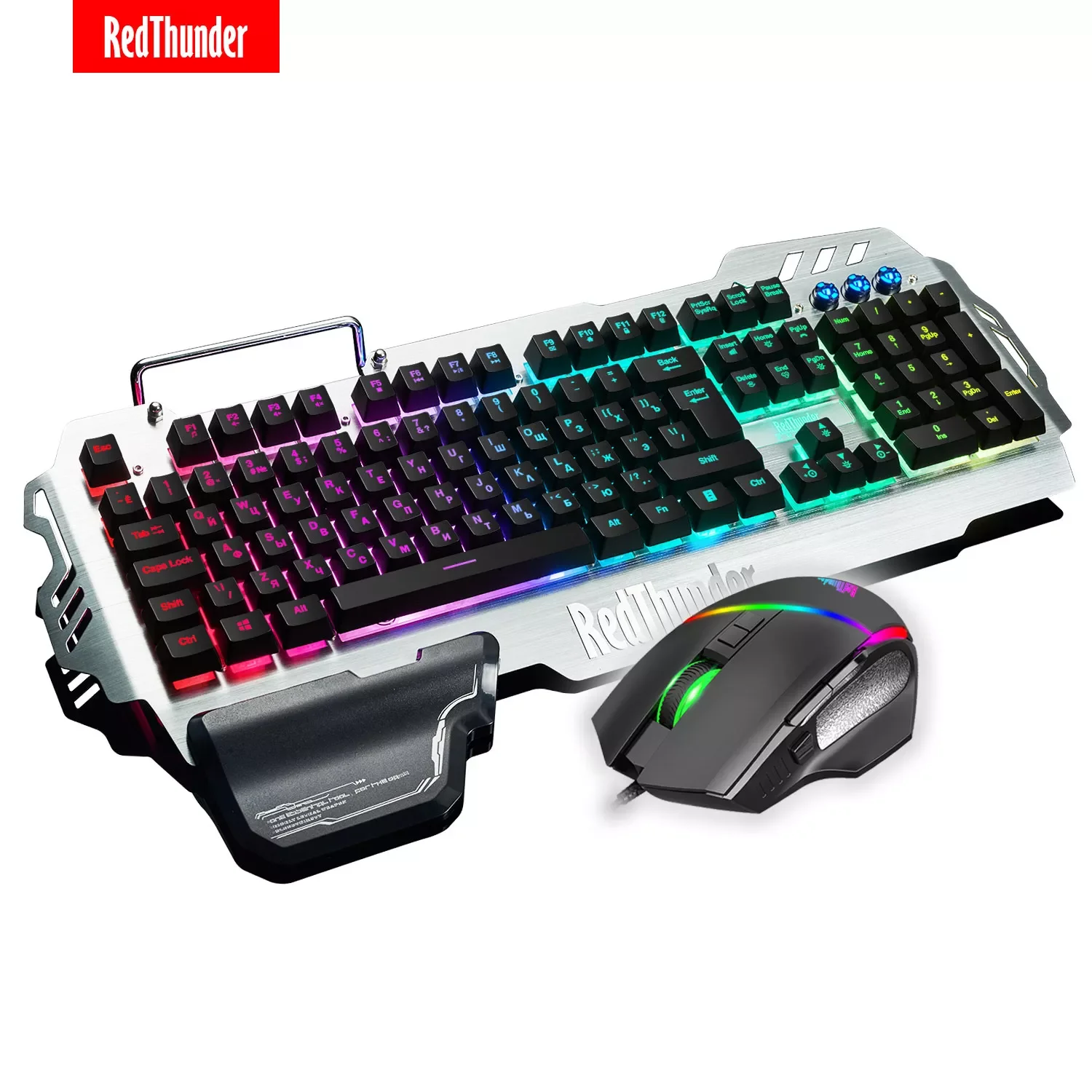 RedThunder K900 RGB Gaming Keyboard and Mouse Combo, Sim-Mechanical Metal Cover, 6400DPI 8 Function Button for PC PS5 Xbox Gamer
RedThunder K900 RGB Gaming Keyboard and Mouse Combo, Sim-Mechanical Metal Cover, 6400DPI 8 Function Button for PC PS5 Xbox Gamer