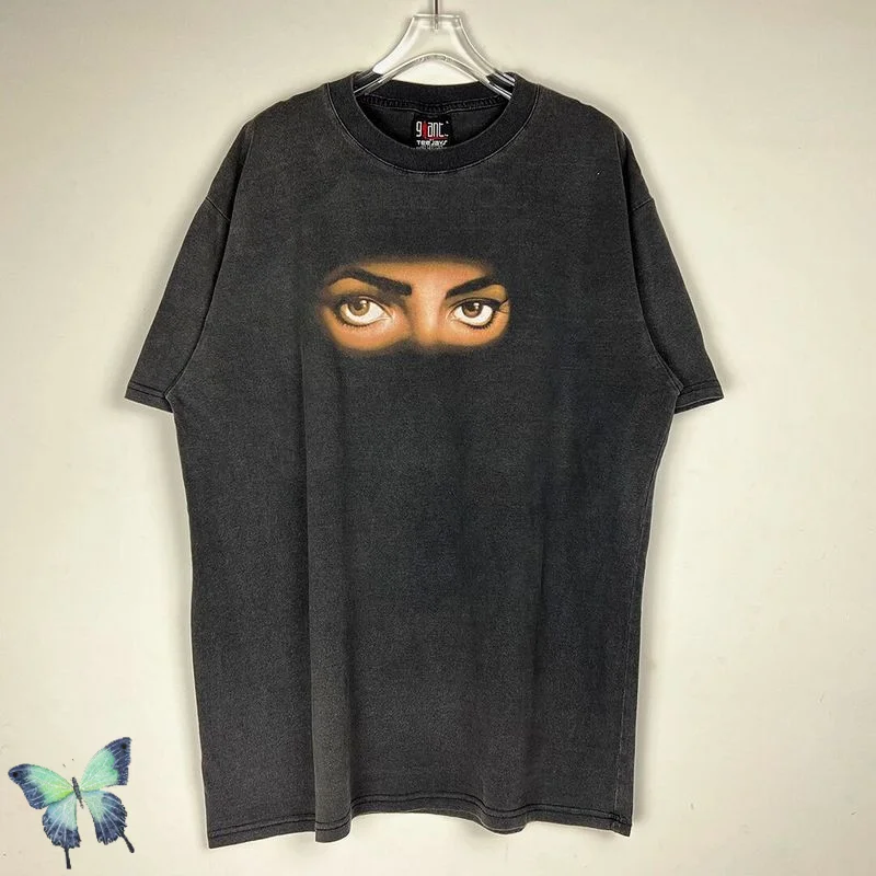 Michael Jackson T-shirt Eye Print 240g 100% Cotton Washed Do Old Vintage High Street Men Women Short Sleeves T Shirt
Michael Jackson T-shirt Eye Print 240g 100% Cotton Washed Do Old Vintage High Street Men Women Short Sleeves T Shirt