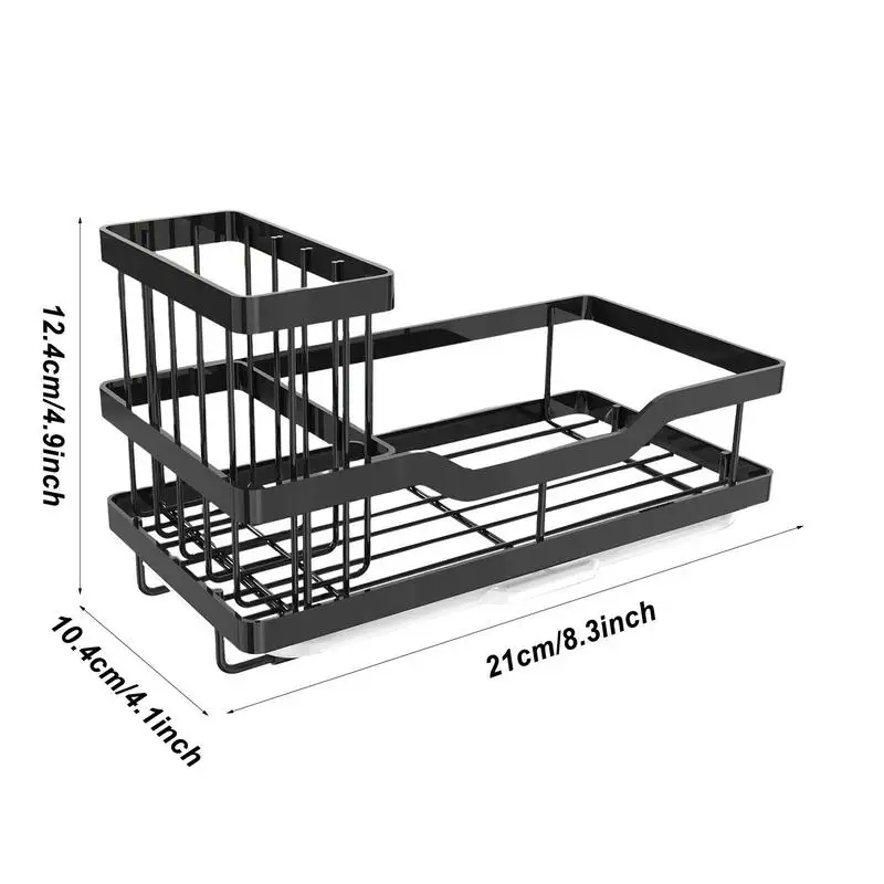 Kitchen Countertop Dish Drying Rack With Drainboard And Removable Utensil Holder For Sponge Sink Tray Storage Accessories
Kitchen Countertop Dish Drying Rack With Drainboard And Removable Utensil Holder For Sponge Sink Tray Storage Accessories