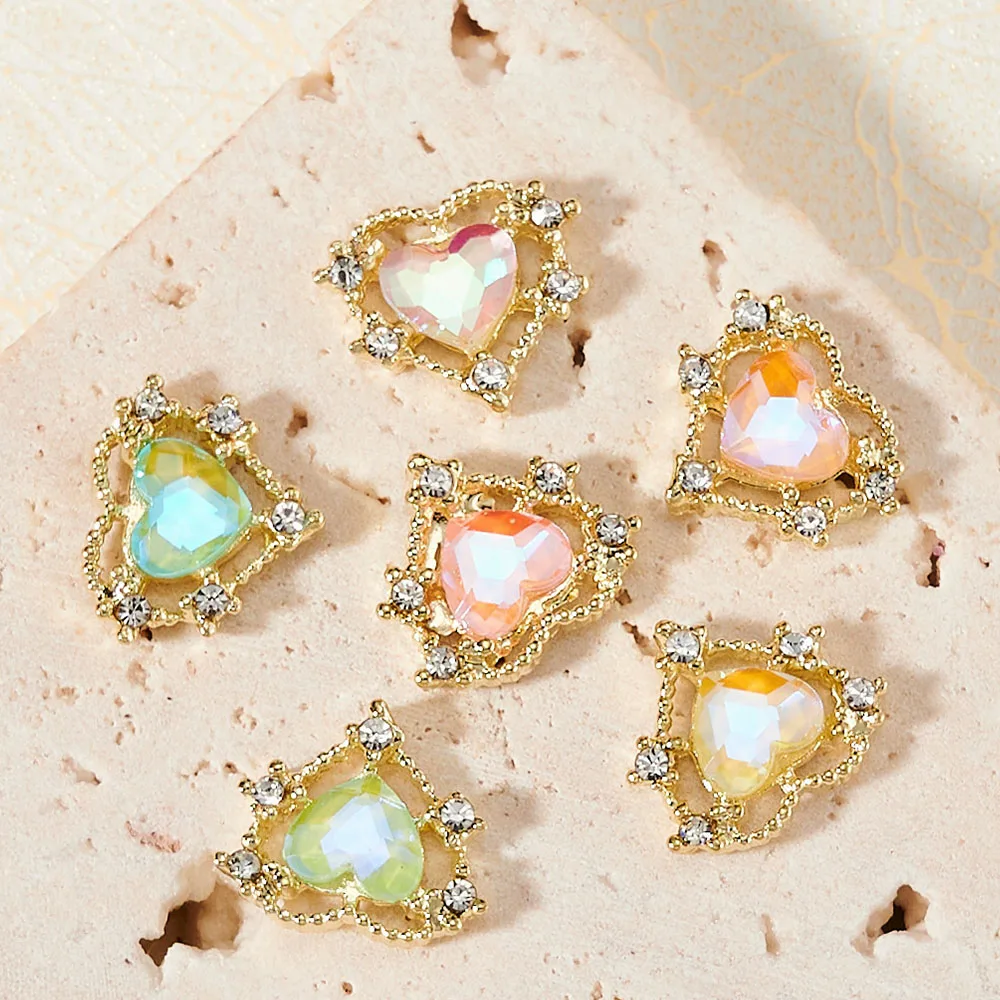 10pcs Aurora Crystal Love Diamond Nail Charm Heart Mocha Rhinestone Nail Art Decorations DIY Reflective Gem Manicure Jewelry &W4
10pcs Aurora Crystal Love Diamond Nail Charm Heart Mocha Rhinestone Nail Art Decorations DIY Reflective Gem Manicure Jewelry &W4