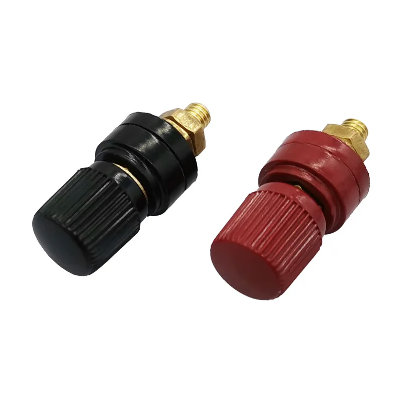 

1pcs Red black 6mm Brass Posts Terminal Blocks Power Supply M6 M8 M10 Terminals Welding Machine Inverter Post Connector