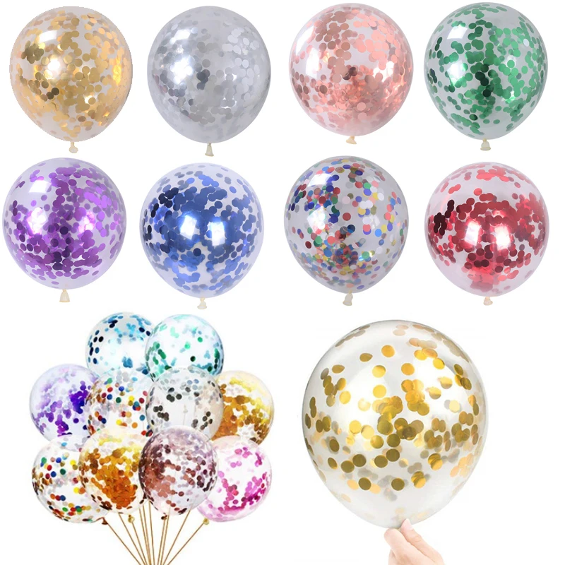 10pcs 12inch Shiny Confetti Balloons Transparent Paper Glitter Foil Globos Birthday Party Wedding Decoration Balloon Supplies
10pcs 12inch Shiny Confetti Balloons Transparent Paper Glitter Foil Globos Birthday Party Wedding Decoration Balloon Supplies