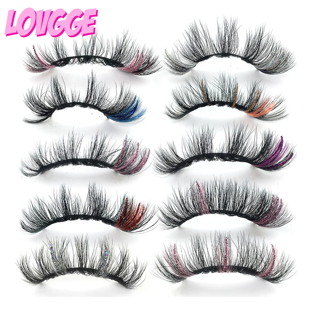 LOVGGE Colored Glitter Faux Mink Lashes 18MM Natural Long Wholesale Fluffy Wispy Cosplay Makeup Bulk Bundle DHL Fast Shipping
LOVGGE Colored Glitter Faux Mink Lashes 18MM Natural Long Wholesale Fluffy Wispy Cosplay Makeup Bulk Bundle DHL Fast Shipping