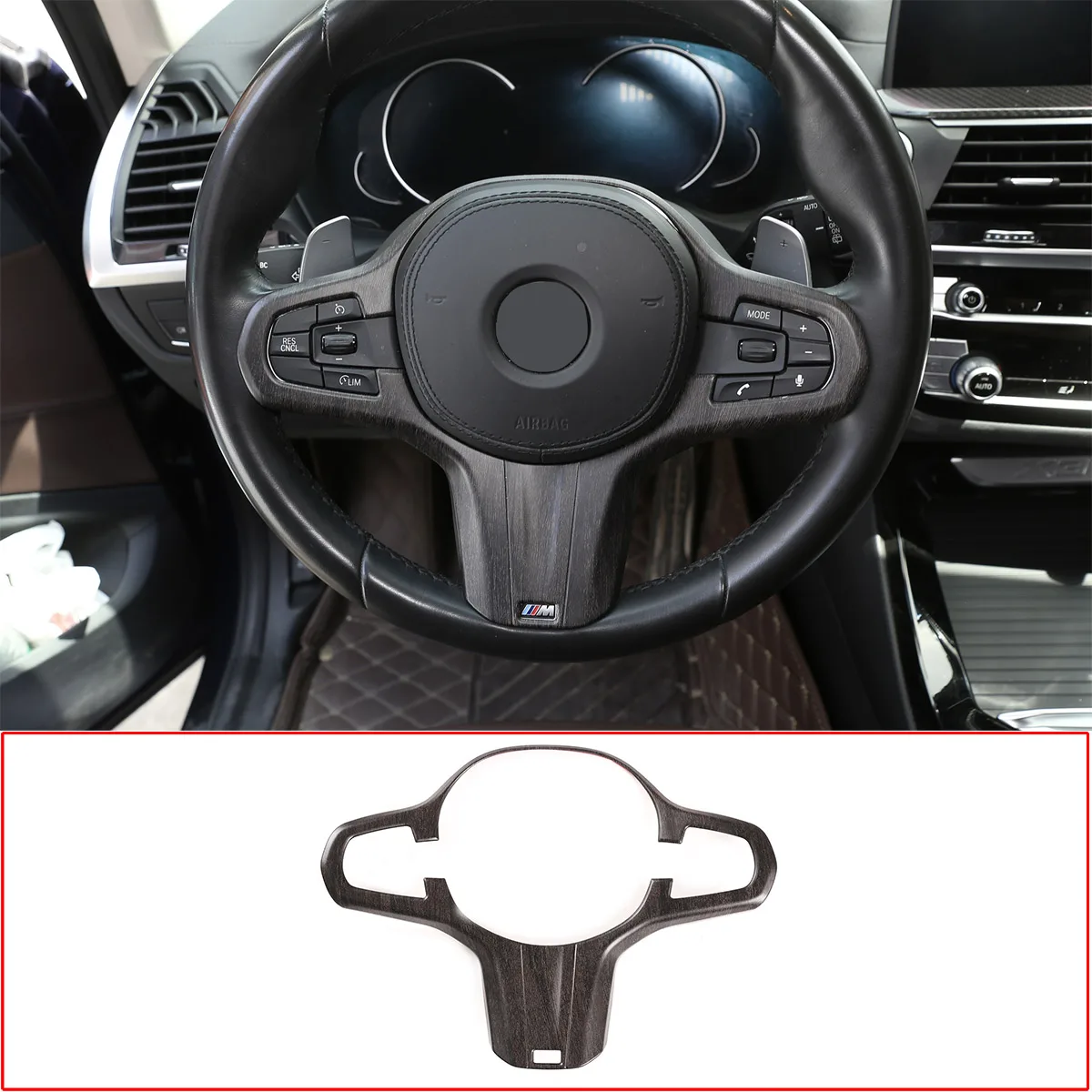 For 2018-2019 BMW 5 6 Series GT X3 X4 G01 G02 G30 ABS Car Steering Wheel Button Frame Cover Sticker Car Interior Accessories 
For 2018-2019 BMW 5 6 Series GT X3 X4 G01 G02 G30 ABS Car Steering Wheel Button Frame Cover Sticker Car Interior Accessories