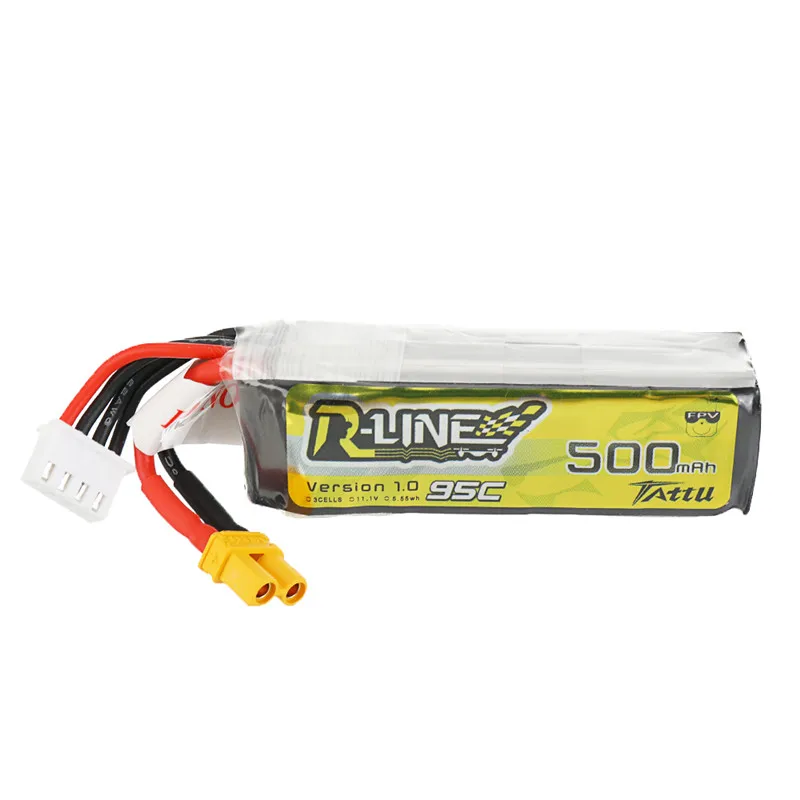 Gens Ace Tattu R-Line 1 0 LiPo перезаряжаемая батарея 500 мАч 95C 1S 2S 3S1P для RC FPV гоночного дрона