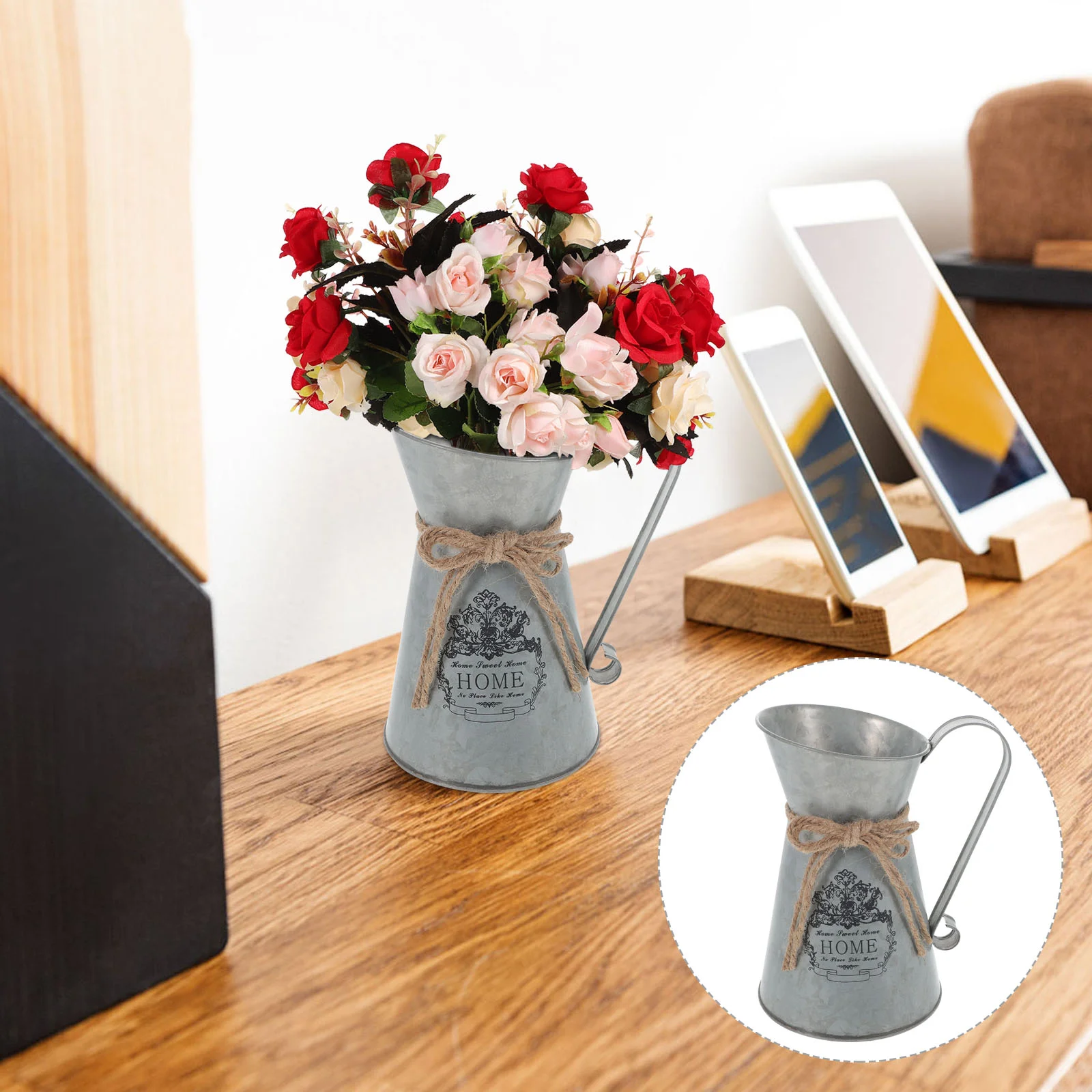 Vintage Style Farmhouse Retro Flower Bucket Dried Flower Bucket Flower Vase Flower Jug
Vintage Style Farmhouse Retro Flower Bucket Dried Flower Bucket Flower Vase Flower Jug