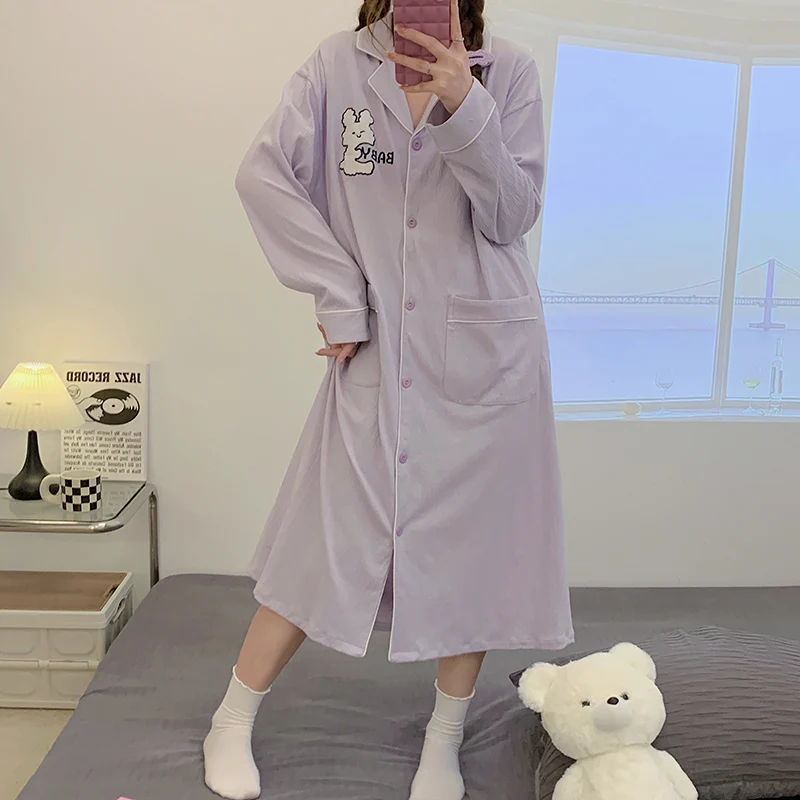 2023 Spring Summer Loose Maternity Nursing Night Dress Long Sleeve Feeding Sleepwear Casual Postpartum Home Feeding Lounge Sleep
2023 Spring Summer Loose Maternity Nursing Night Dress Long Sleeve Feeding Sleepwear Casual Postpartum Home Feeding Lounge Sleep