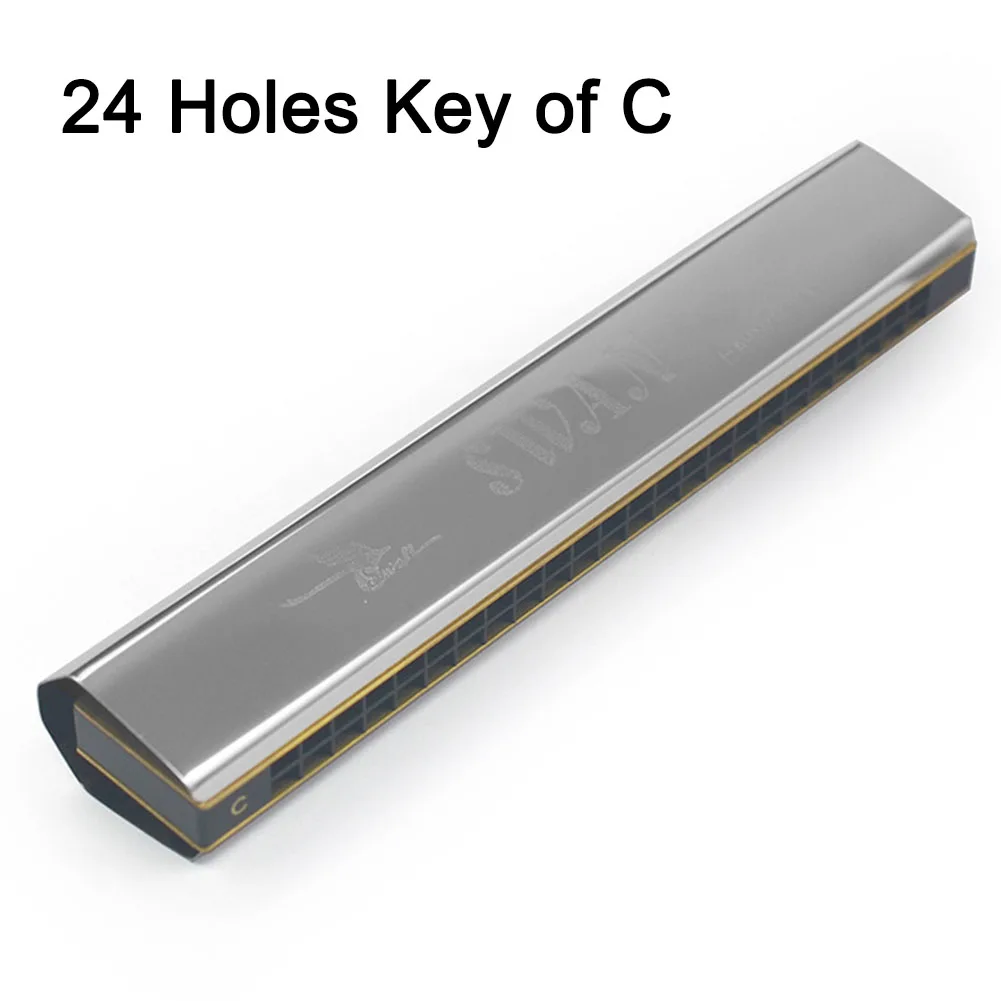 Professional 24 Holes Harmonica Stainless Metal Harmonica Universal Key Of C Mouth Organ Woodwind Instruments Parts Accessories
Professional 24 Holes Harmonica Stainless Metal Harmonica Universal Key Of C Mouth Organ Woodwind Instruments Parts Accessories
