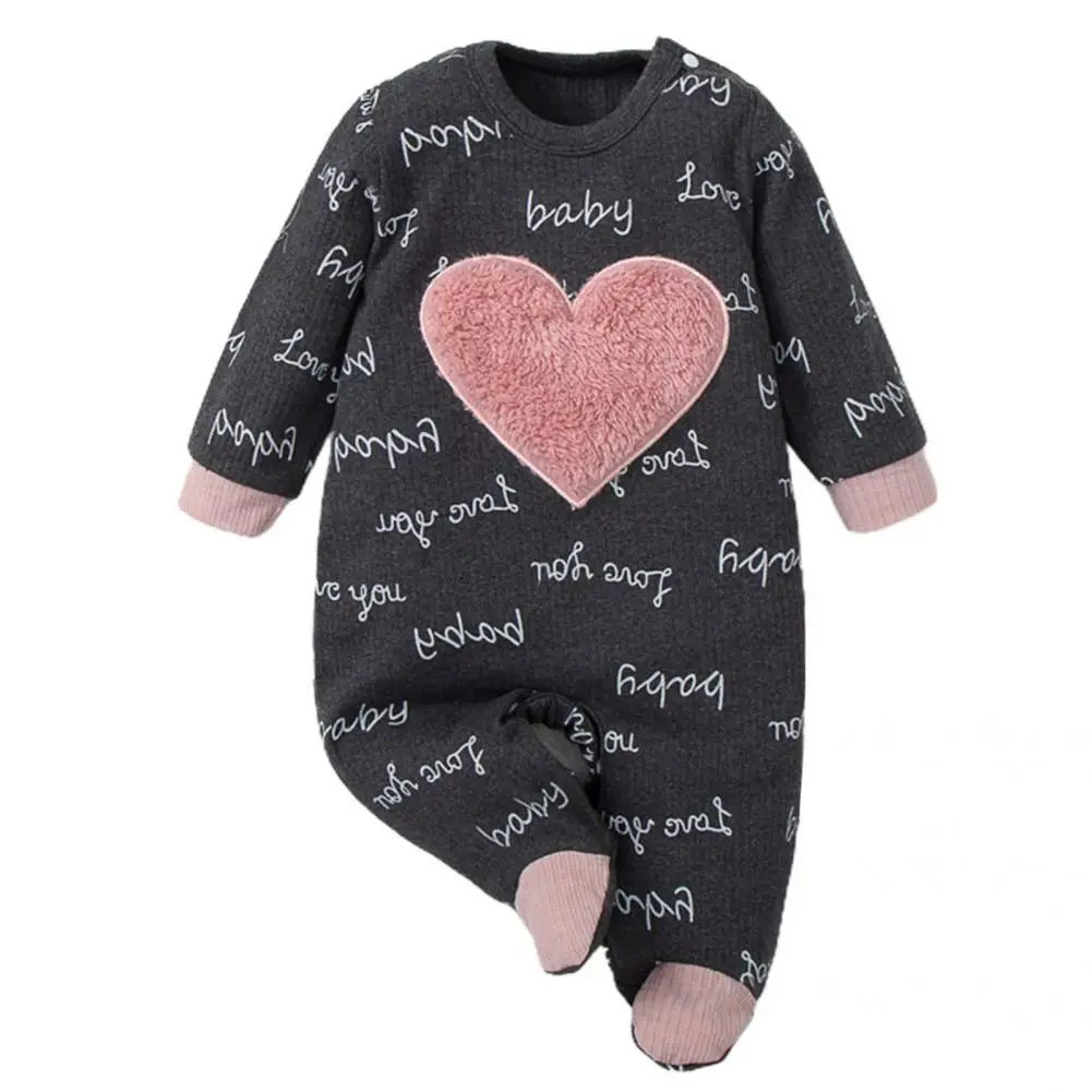 Excellent Attractive Round Neck Love Heart Print Unisex Toddler Romper Baby Apparel for Spring Baby Jumpsuit Baby Romper
Excellent Attractive Round Neck Love Heart Print Unisex Toddler Romper Baby Apparel for Spring Baby Jumpsuit Baby Romper