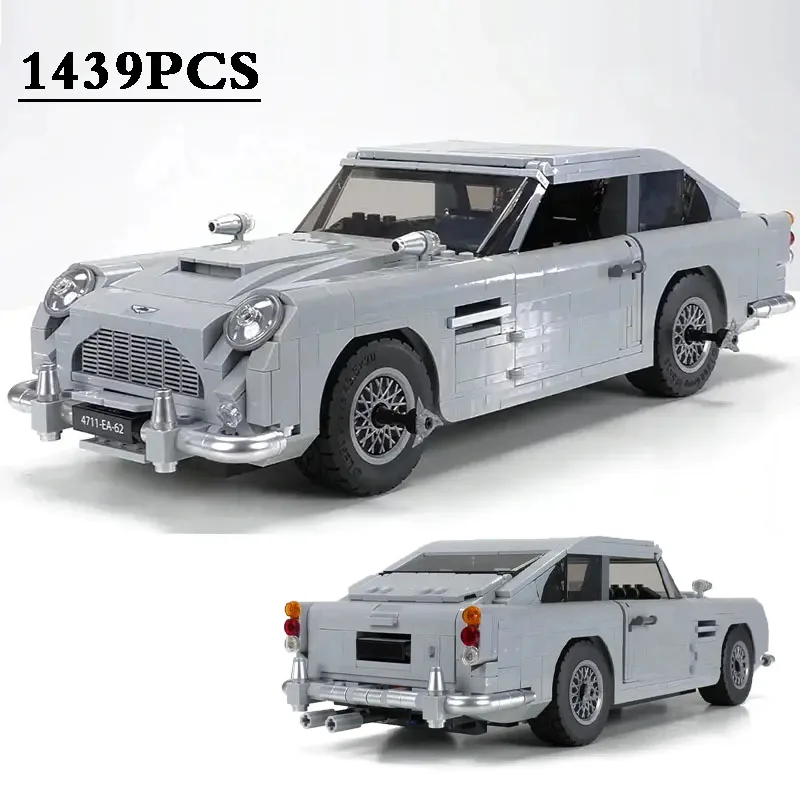 1439PCS James Bond DB5-007 Classic Car Model Building Block Fit 10262 Assembled Brick Toy Gift for Adult Boys Christmas Gifts
1439PCS James Bond DB5-007 Classic Car Model Building Block Fit 10262 Assembled Brick Toy Gift for Adult Boys Christmas Gifts