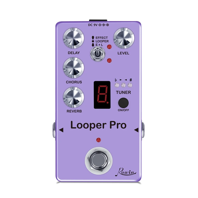 RE05 Looper Pro цифровая педаль для эффектов с задержкой Looper хор тюнер Эффект реверберации комбинированный полностью металлический фотобайпас
RE05 Looper Pro цифровая педаль для эффектов с задержкой Looper хор тюнер Эффект реверберации комбинированный полностью металлический фотобайпас